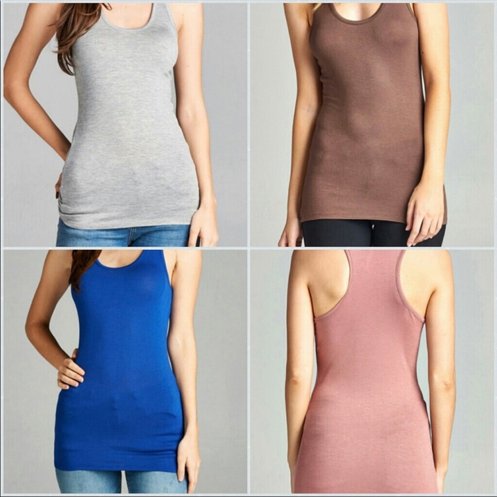 Racer back tank top.